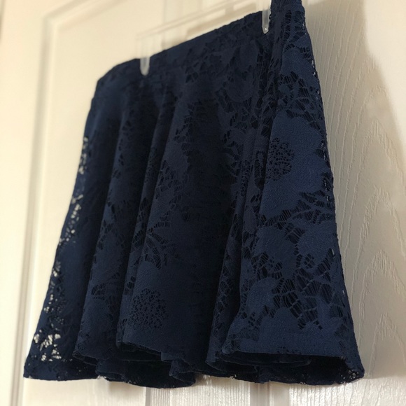 🌸 HP ❤️ Aeropostale Navy Blue Causal Skirt - Picture 2 of 6